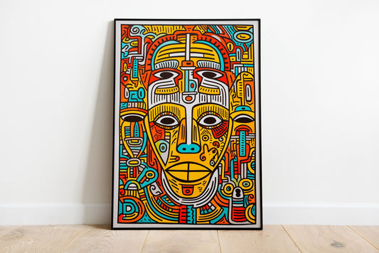 Aztec Haring Poster