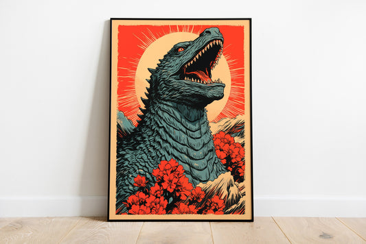 Vintage Kaiju Poster