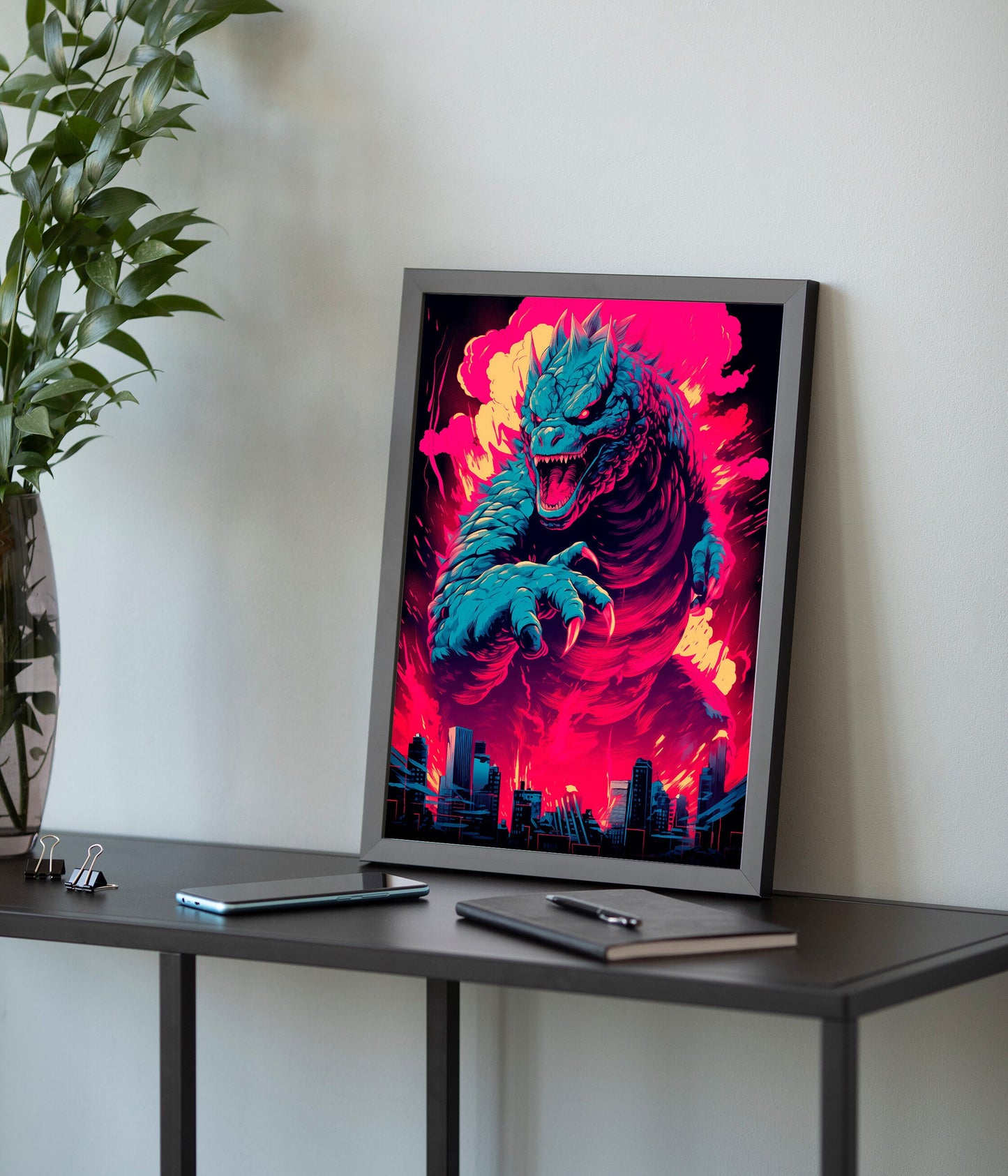 Neon Kaiju Poster