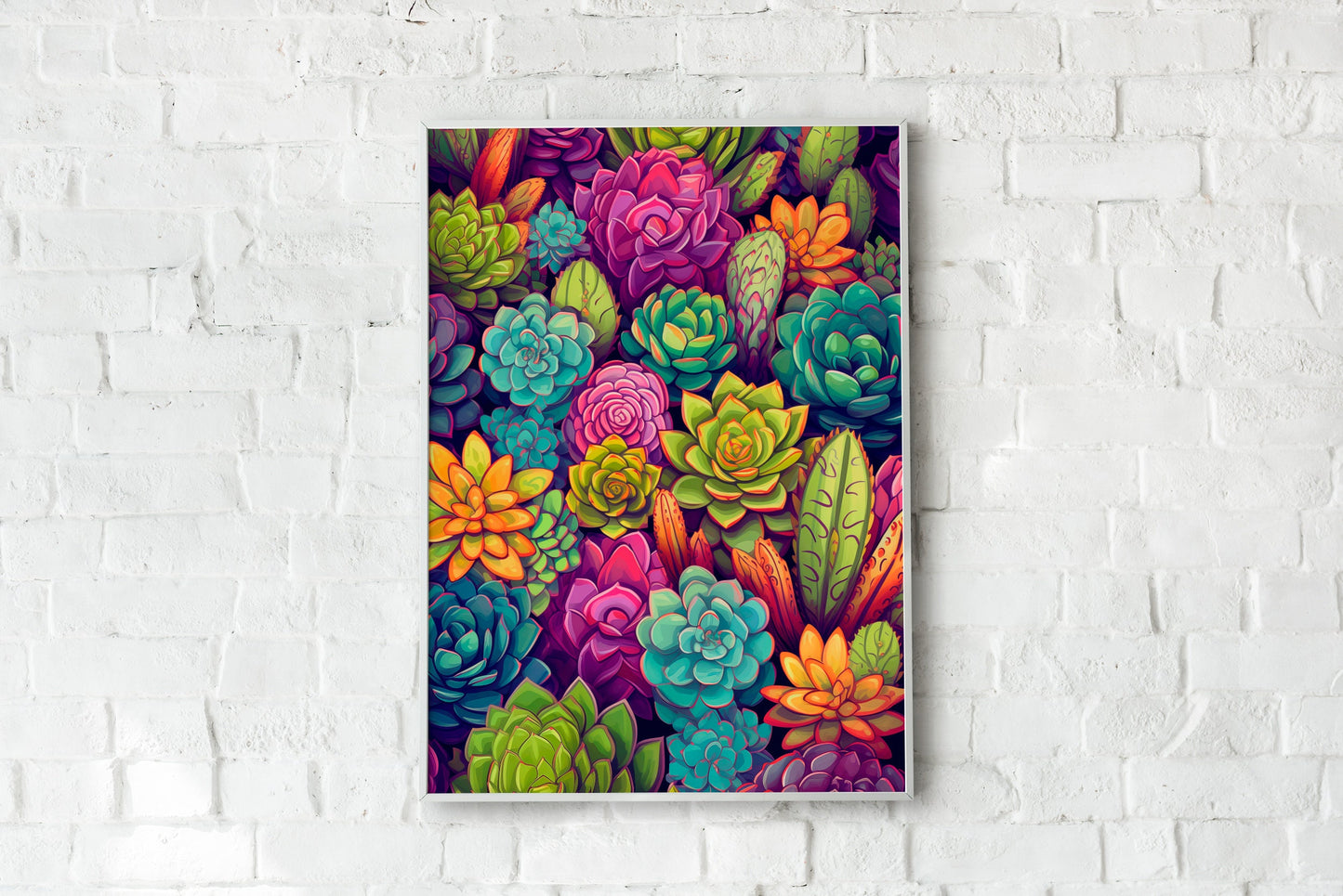 Succulent Cacti Poster