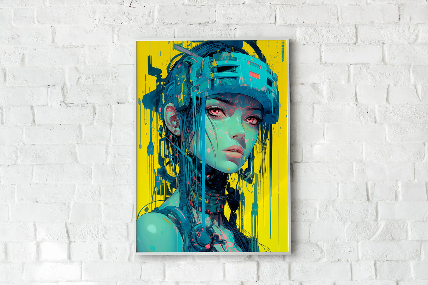 Cyberpunk Woman Poster