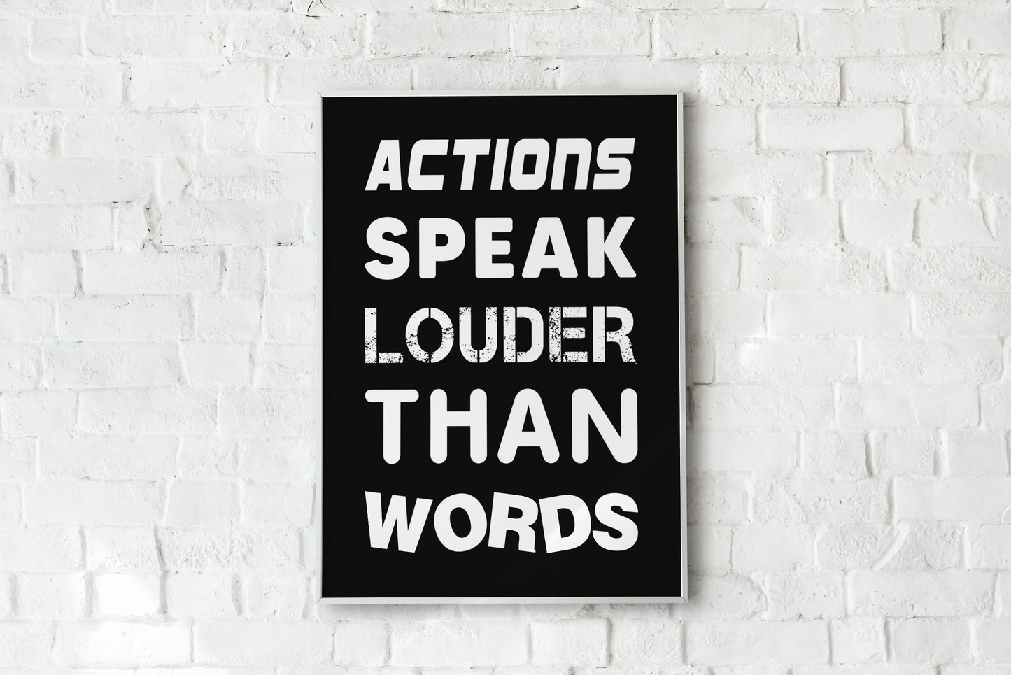 Actions Speak Louder Poster