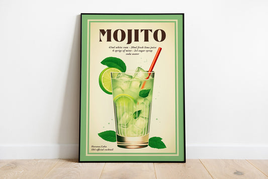 Mojito Cocktail Poster