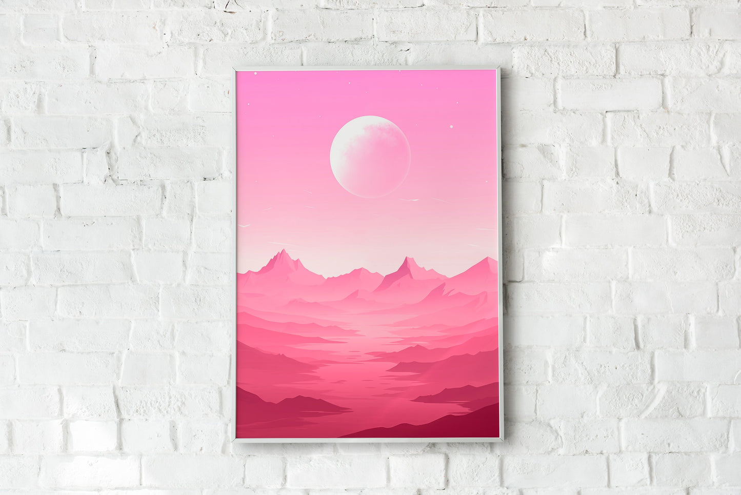 Pink Planet Poster