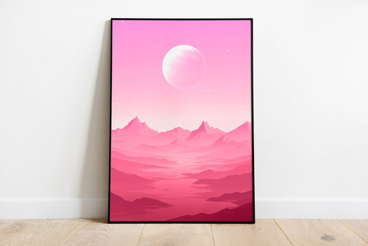 Pink Planet Poster