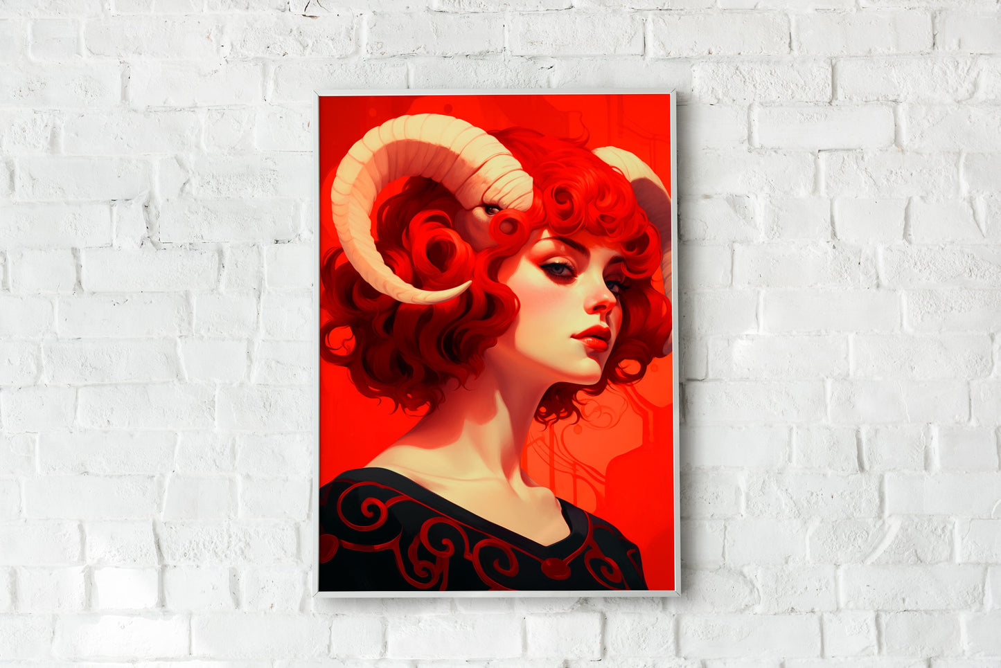 Aries Girl Poster