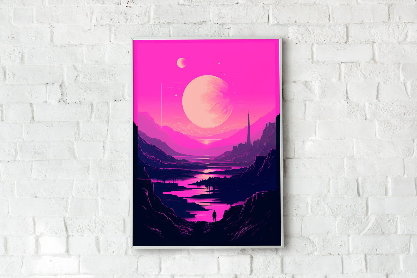 Pink Planet Poster