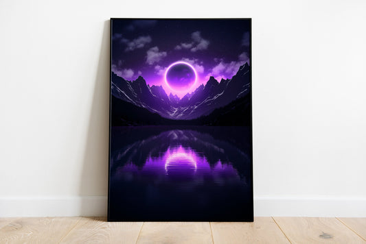 Purple Eclipse Poster