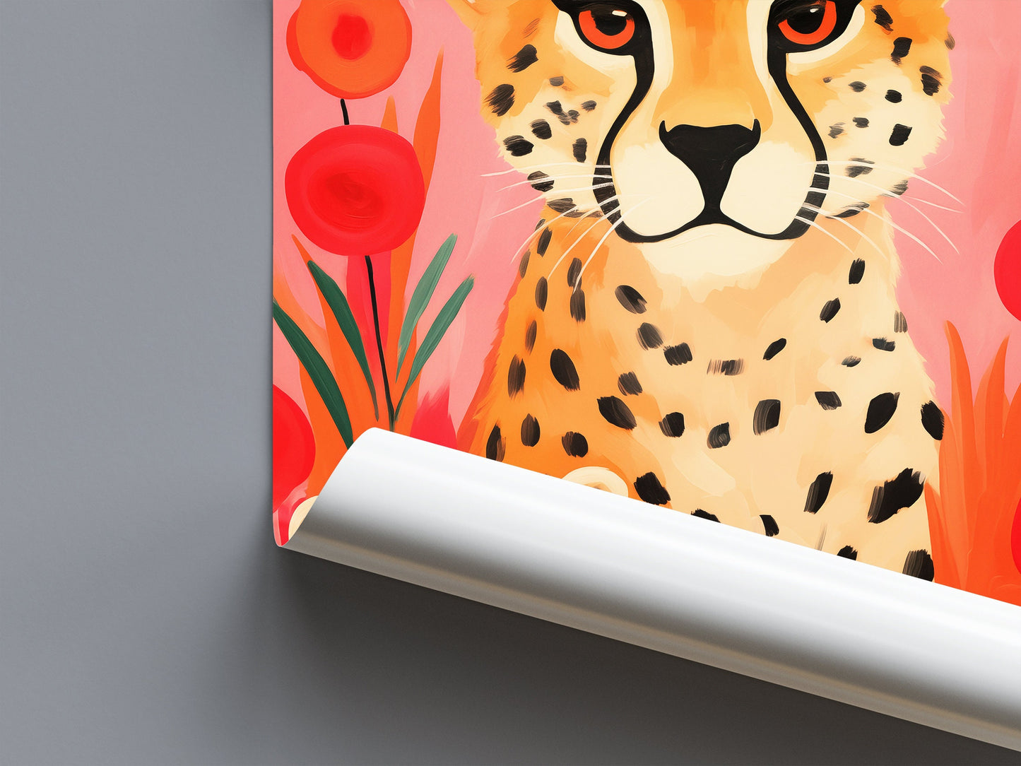 Cheetah Mother Poster