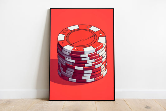 Poker Chips Poster