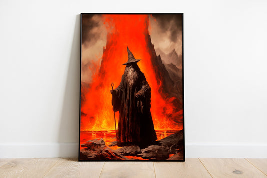 Wizard Volcano Poster