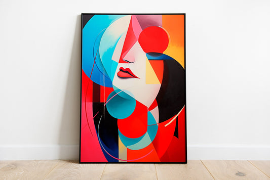 Abstract Face Poster