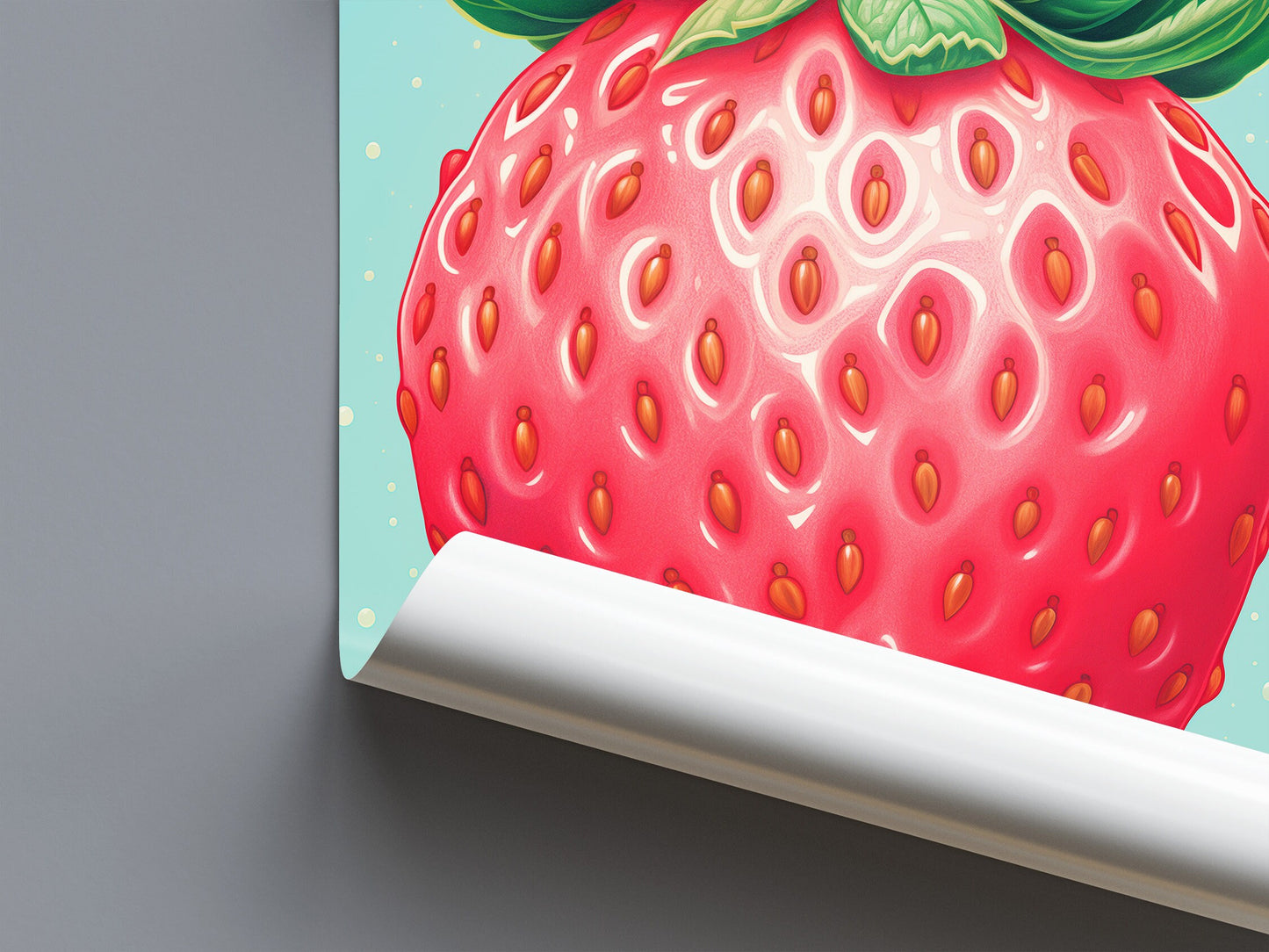 Cute Strawberry Poster