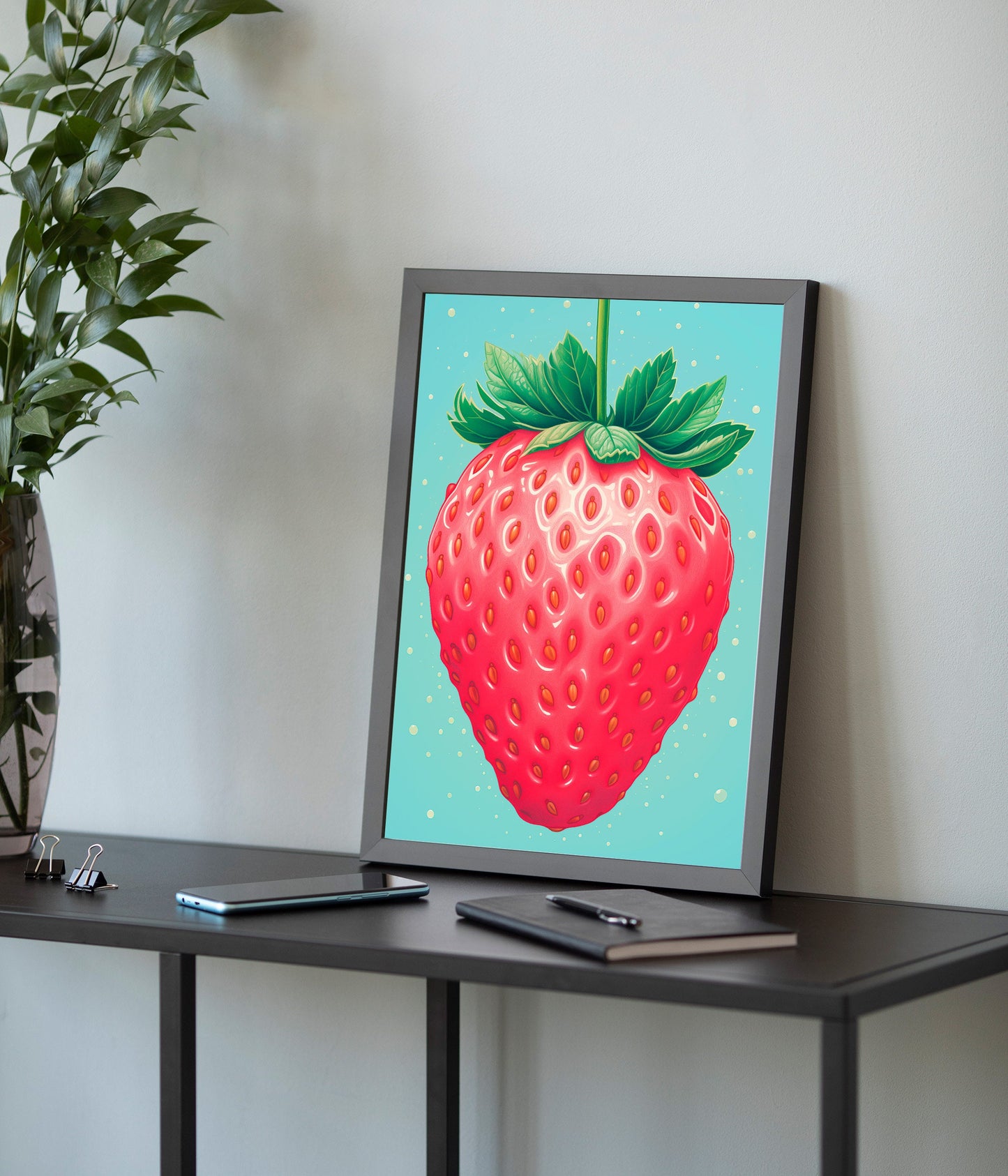 Cute Strawberry Poster