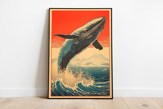 Vintage Great Whale Poster