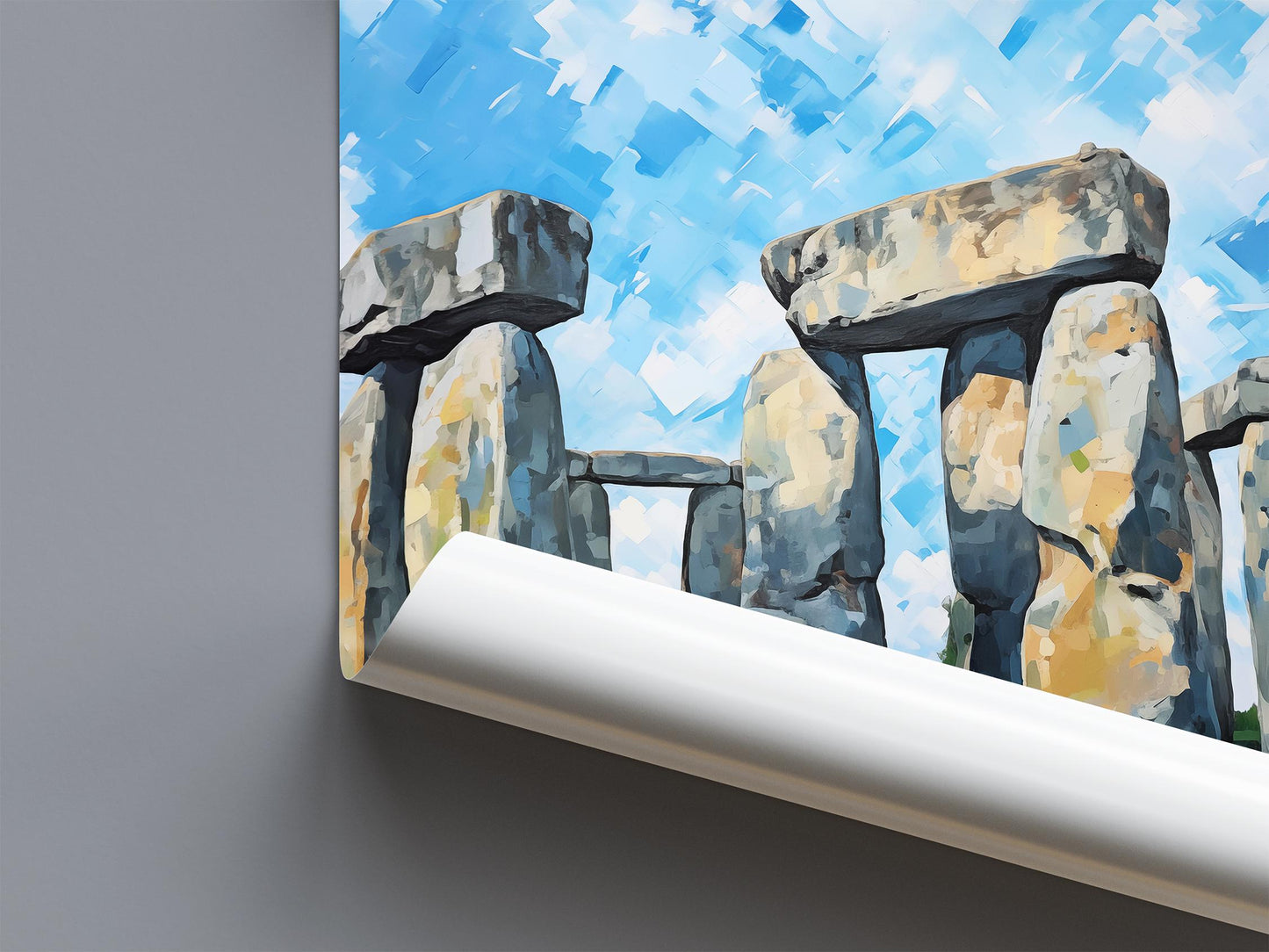 Stonehenge Painting Poster