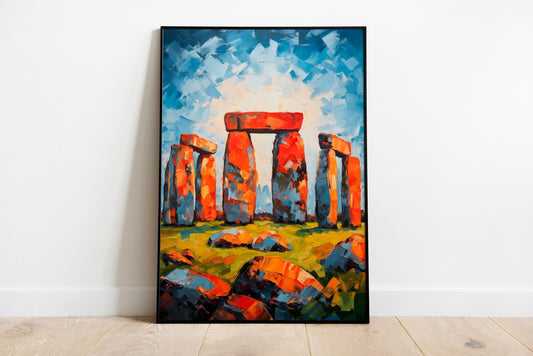 Stonehenge Painting Poster